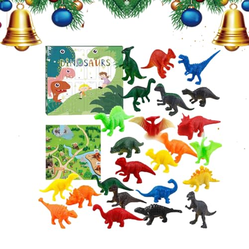 Tktouci Adventskalender - 24 Tage saurier Spielzeug Countdown Kalender - Pädagogisches Dekoratives Tierspielzeug Für Kinder Jugendliche Erwachsene Weihnachten Mädchen Zuhause Schule von Tktouci