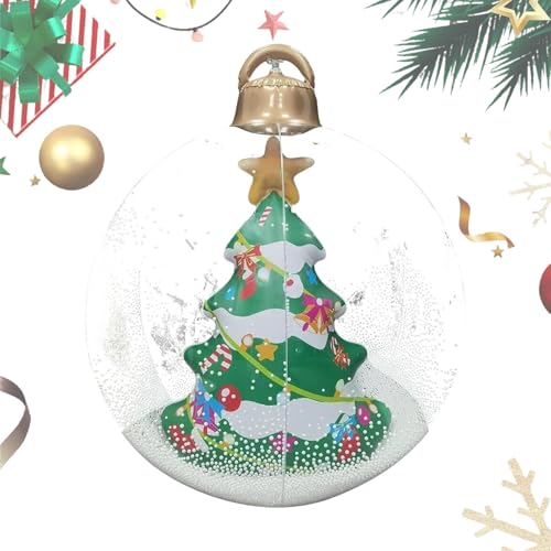 Tktouci Aufblasbarer Weihnachtsschmuck | Aufblasbare Weihnachtskugeln Deko | wasserdichte Festliche Deko Für Feiern Garten Rasen Indoor Outdoor Im Freien von Tktouci