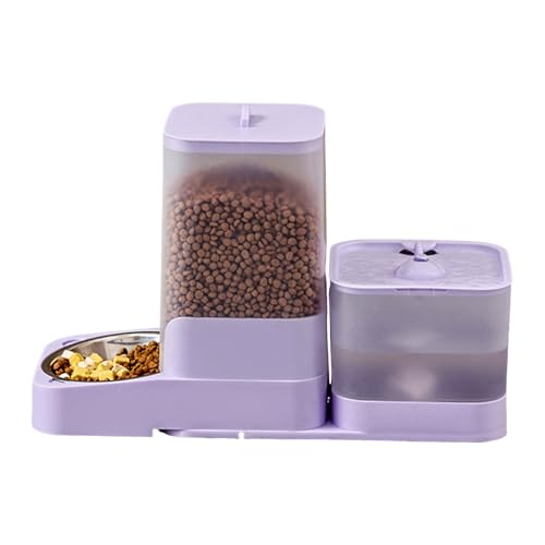 Tktouci Automatischer Katzenfutterautomat - Selbstfüllender Futter- und Wasserspender Für Haustiere - Wassernapf mit Edelstahlschale und Vorratsbehälter für Alle Katzengrößen Tktouci Automatischer Katzenfutterautomat - Selbstfüllender Futter- und Wasserspender Für Haustiere - Wassernapf mit Edelstahlschale und Vorratsbehälter für Alle Katzengrößen von Tktouci