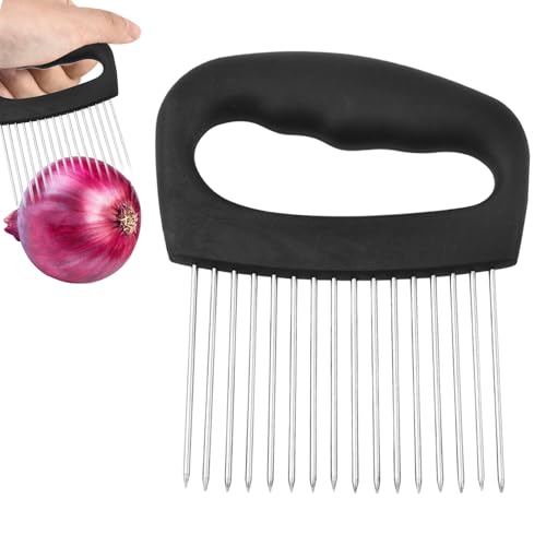 Tktouci Dünner Zwiebelschneider | Halter für Zwiebelschneider und schneider - Manueller Fleischklopfer Edelstahl Küchenhelfer Zum Schneiden Von Zitrone Tomate Tktouci Dünner Zwiebelschneider | Halter für Zwiebelschneider und schneider - Manueller Fleischklopfer Edelstahl Küchenhelfer Zum Schneiden Von Zitrone Tomate von Tktouci