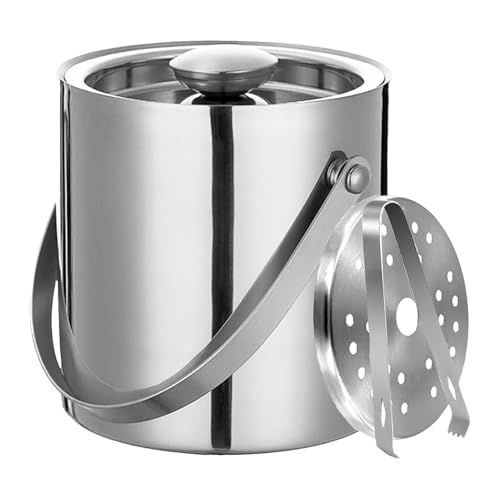 Tktouci Eiswürfelbehälter Mit Deckel - Champagner Eisbehälter,Wasserdichter Getränkebehälter für Camping Gartenpartys Picknicks von Tktouci