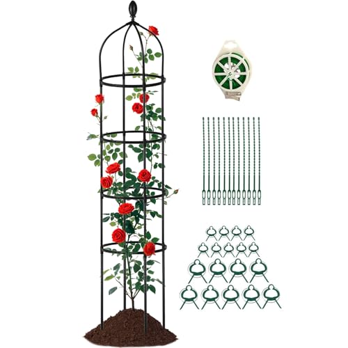 Tktouci Gartenspalier | Tomaten Kletterhilfe - Metall Spalier Höhenverstellbar Garten Pflanzenhilfe Für Weinreben Erbsen Bohnen Gurken Tktouci Gartenspalier | Tomaten Kletterhilfe - Metall Spalier Höhenverstellbar Garten Pflanzenhilfe Für Weinreben Erbsen Bohnen Gurken von Tktouci