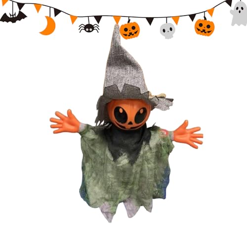 Tktouci Halloween Gruselvogel Animatronic | Horror Animatronic Halloween Dekoration Vogelscheuche | Festliche Gruseldekoration | Für Garten Party Außenbereich Zuhause Hof von Tktouci