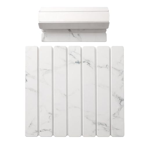 Tktouci Kieselgur Badematte | Klappbare Küchenarbeitsplatzunterlage | Saugfähige Schnelltrocknende Kleine Badematte 41 x 30 Zentimeter für Wohnmobil Eingangsbereich Waschraum Küchenspüle Badewanne Spa Tktouci Kieselgur Badematte | Klappbare Küchenarbeitsplatzunterlage | Saugfähige Schnelltrocknende Kleine Badematte 41 x 30 Zentimeter für Wohnmobil Eingangsbereich Waschraum Küchenspüle Badewanne Spa von Tktouci