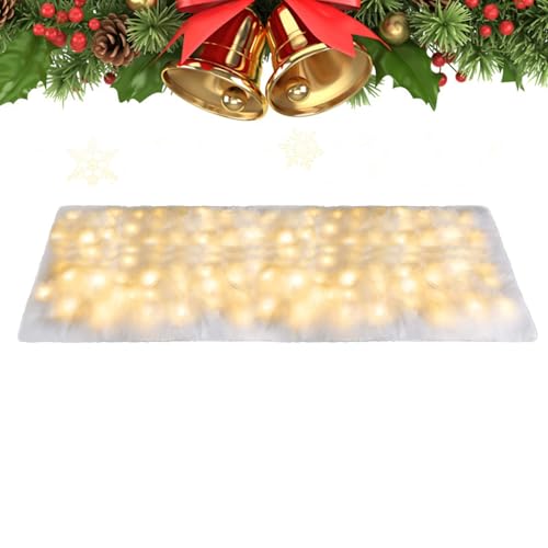Tktouci Kristall Schneedecke Rolle | Weihnachtliche Schneedecke Deko Mit Lichterkette | 8 Beleuchtungsmodi Tischdecke Für Innen Außen Winterdekoration Dörfer Bäume Kamine Tktouci Kristall Schneedecke Rolle | Weihnachtliche Schneedecke Deko Mit Lichterkette | 8 Beleuchtungsmodi Tischdecke Für Innen Außen Winterdekoration Dörfer Bäume Kamine von Tktouci