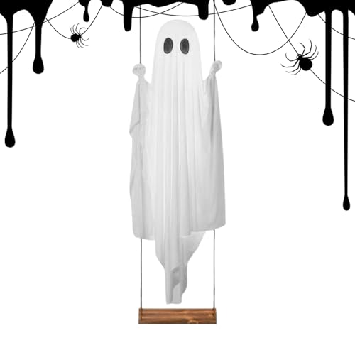Tktouci Leuchtende Dekoration,Schaukelnde Gruseldekoration - Realistische Halloween Deko für Tür Garten Yard Weg Vorgarten Party Nachthaus Baum Tktouci Leuchtende Dekoration,Schaukelnde Gruseldekoration - Realistische Halloween Deko für Tür Garten Yard Weg Vorgarten Party Nachthaus Baum von Tktouci