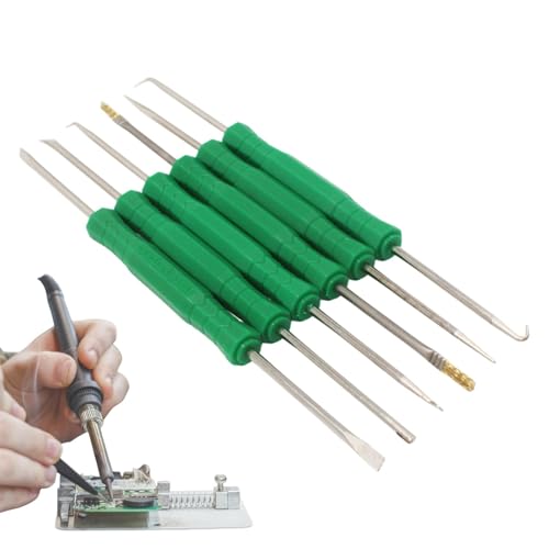Tktouci Löthilfe-Set,Löthilfe-Werkzeug, Doppelseitiges Lötset, 6-teilig, Heizschweißwerkzeug, Reparaturhilfswerkzeug PCB Professionelles Hilfswerkzeug für Elektronik und Computer Tktouci Löthilfe-Set,Löthilfe-Werkzeug, Doppelseitiges Lötset, 6-teilig, Heizschweißwerkzeug, Reparaturhilfswerkzeug PCB Professionelles Hilfswerkzeug für Elektronik und Computer von Tktouci