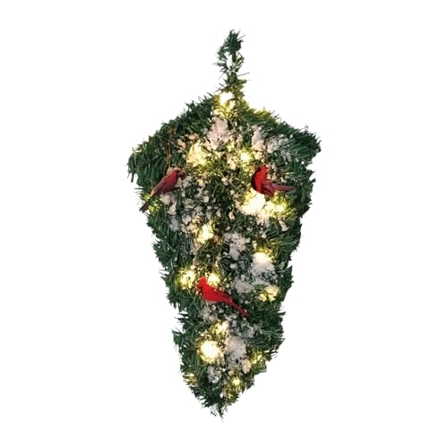 Tktouci Verkehrter Weihnachtsbaum,Dekorativ Beleuchteter Weihnachtsbaum | Hängbare Weihnachtsdekoration Für Einzelhandelsgeschäft Fensterbank Büro Decke Tür Hausbesitzer Wohnungswand Foto Und von Tktouci