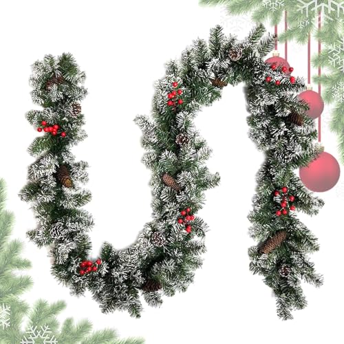 Tktouci Winterkiefer Girlande Mit Roten Beeren - 8.8FT Weihnachtsbeeren Girlande Mit Tannenzapfen | Saisonale Deko Für Küche Kaminfeuer Bücherregal Hof Party Tktouci Winterkiefer Girlande Mit Roten Beeren - 8.8FT Weihnachtsbeeren Girlande Mit Tannenzapfen | Saisonale Deko Für Küche Kaminfeuer Bücherregal Hof Party von Tktouci