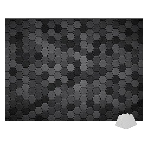 180 x 140 cm Drum Teppich Drumset Zubehör Trommel Teppiche für Drum Kits Bass Drum Snare Drum und andere Instrumente Teppich Schallschutz Teppich Dicht gewebte Oberfläche mit Rutschfeste Unterseite von Tkuhknag