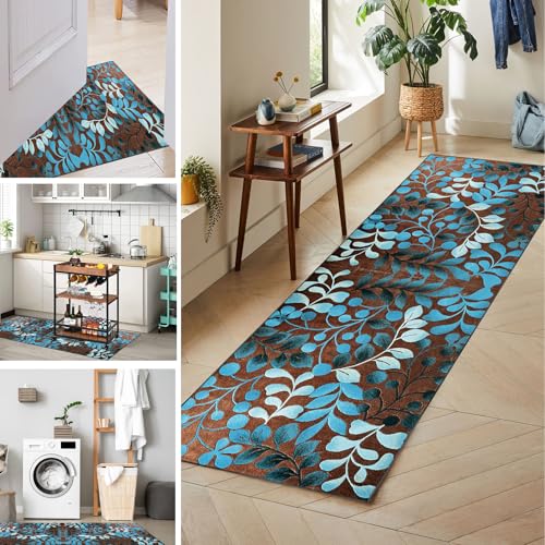 Flurteppich Läufer Lang Küchenläufer Waschbar Läufer Teppich Flur, Küchenteppich Läufer Waschbar Teppich Läufer Flur Rutschfest, Eingangsteppich Modern Teppich für Küche Flur Wohnzimmer 50 x 100 cm Flurteppich Läufer Lang Küchenläufer Waschbar Läufer Teppich Flur, Küchenteppich Läufer Waschbar Teppich Läufer Flur Rutschfest, Eingangsteppich Modern Teppich für Küche Flur Wohnzimmer 50 x 100 cm von Tkuhknag