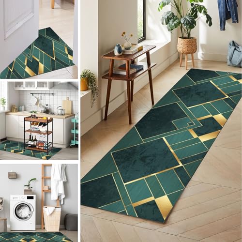 Flurteppich Läufer Lang Küchenläufer Waschbar Läufer Teppich Flur, Küchenteppich Läufer Waschbar Teppich Läufer Flur Rutschfest, Eingangsteppich Modern Teppich für Küche Flur Wohnzimmer 70 x 250 cm Flurteppich Läufer Lang Küchenläufer Waschbar Läufer Teppich Flur, Küchenteppich Läufer Waschbar Teppich Läufer Flur Rutschfest, Eingangsteppich Modern Teppich für Küche Flur Wohnzimmer 70 x 250 cm von Tkuhknag