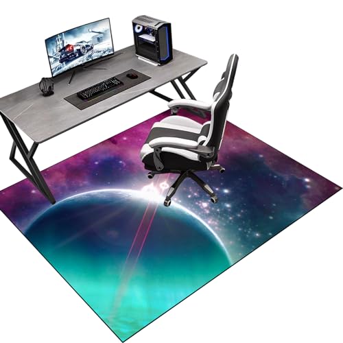 Gaming Stuhl Unterlage Bodenschutzmatte für Hartböden 180 x 230 cm Bürostuhl Bodenschutzmatte Unterlage Schutzmatte und Schreibtischstuhl Unterlage Bürostuhl Matte für harte böden parkett rollstühle von Tkuhknag