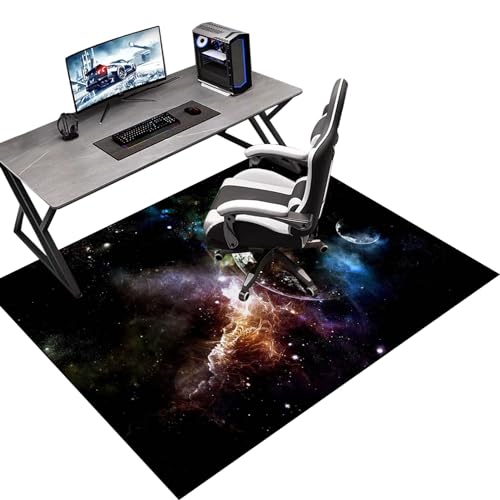 Gaming Stuhl Unterlage Bodenschutzmatte für Hartböden 60 x 70 cm Bürostuhl Bodenschutzmatte Unterlage Schutzmatte und Schreibtischstuhl Unterlage Bürostuhl Matte für harte böden parkett rollstühle von Tkuhknag
