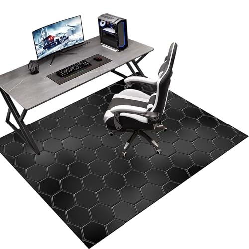 Gaming Teppich | Bürostuhl Matte | Schreibtischstuhl Unterlage | Bodenschutzmatte Bürostuhlunterlage Bodenschutz Bürostuhl Teppichschoner für Parkett Laminat Hartböden Teppichboden 90 x 120 cm Gaming Teppich | Bürostuhl Matte | Schreibtischstuhl Unterlage | Bodenschutzmatte Bürostuhlunterlage Bodenschutz Bürostuhl Teppichschoner für Parkett Laminat Hartböden Teppichboden 90 x 120 cm von Tkuhknag
