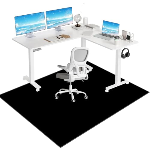 Stuhlmatte für Home Office Hartholzböden, Bürostuhl Unterlage, Bodenschutzmatte bürostuhl, Computerstuhl Teppiche, Stuhl Unterlage Schreibtisch, GamingTeppich, Schutzmatte für Laminat 120 x 140 cm Stuhlmatte für Home Office Hartholzböden, Bürostuhl Unterlage, Bodenschutzmatte bürostuhl, Computerstuhl Teppiche, Stuhl Unterlage Schreibtisch, GamingTeppich, Schutzmatte für Laminat 120 x 140 cm von Tkuhknag