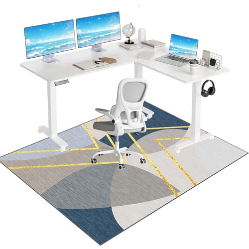 Stuhlmatte für Home Office Hartholzböden, Bürostuhl Unterlage, Bodenschutzmatte bürostuhl, Computerstuhl Teppiche, Stuhl Unterlage Schreibtisch, GamingTeppich, Schutzmatte für Laminat 160 x 200 cm Stuhlmatte für Home Office Hartholzböden, Bürostuhl Unterlage, Bodenschutzmatte bürostuhl, Computerstuhl Teppiche, Stuhl Unterlage Schreibtisch, GamingTeppich, Schutzmatte für Laminat 160 x 200 cm von Tkuhknag
