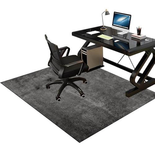 Tkuhknag Bodenschutzmatte Bürostuhl Schreibtischstuhl Unterlage Gaming Teppich Bürostuhl-Unterlage für Parkett Laminat Teppich Fliesen Hartböden Gaming Schreibtischstuhl Schutz-Matte 60 x 70 cm von Tkuhknag