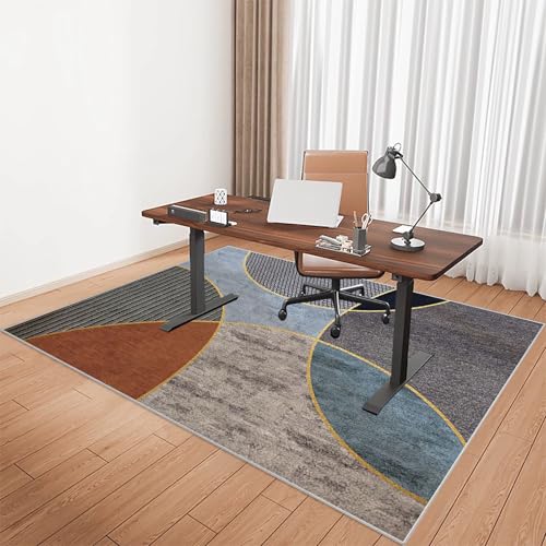 Tkuhknag Bodenschutzmatte - Bürostuhl Unterlage 80 x 120 cm - Gaming Teppich für Stuhl Kratzfest - Computerstuhl Teppiche rutschfest - Stuhl Unterlage Schreibtisch - Bürostuhl Matte von Tkuhknag