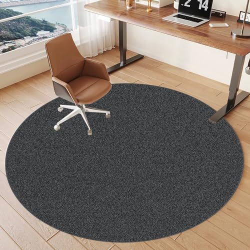 Tkuhknag Bürostuhl Unterlage, Bodenschutzmatte Gaming Teppich Stuhlunterlage, Bürostuhl Matte, schreibtischstuhl unterlage, Bodenmatte unter Bürostuhl und Schreibtisch Bürostuhl Teppich Rund 150 cm Tkuhknag Bürostuhl Unterlage, Bodenschutzmatte Gaming Teppich Stuhlunterlage, Bürostuhl Matte, schreibtischstuhl unterlage, Bodenmatte unter Bürostuhl und Schreibtisch Bürostuhl Teppich Rund 150 cm von Tkuhknag