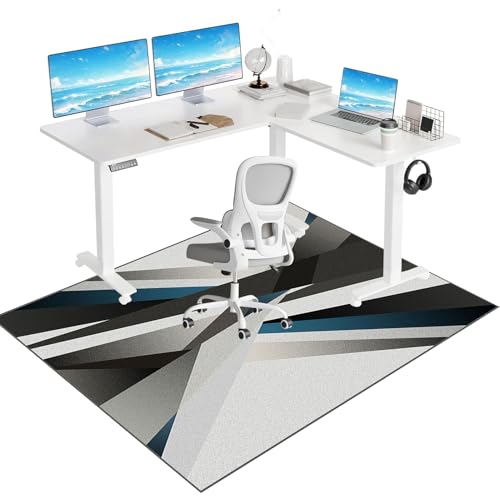 Tkuhknag Bürostuhl Unterlage, Bürostuhl Matte, Bodenmatte unter Bürostuhl und Schreibtisch, Bodenschutzmatte für Teppich, Gaming Teppich Stuhlunterlage, schreibtischstuhl unterlage 60 x 70 cm Tkuhknag Bürostuhl Unterlage, Bürostuhl Matte, Bodenmatte unter Bürostuhl und Schreibtisch, Bodenschutzmatte für Teppich, Gaming Teppich Stuhlunterlage, schreibtischstuhl unterlage 60 x 70 cm von Tkuhknag