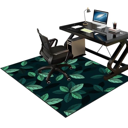 Tkuhknag Gaming Teppich Stuhlunterlage, Bürostuhl Unterlage, Bodenschutzmatte für Teppich, 80 x 100 cm Bürostuhl Matte, Bodenmatte unter Bürostuhl und Schreibtisch, schreibtischstuhl unterlage von Tkuhknag