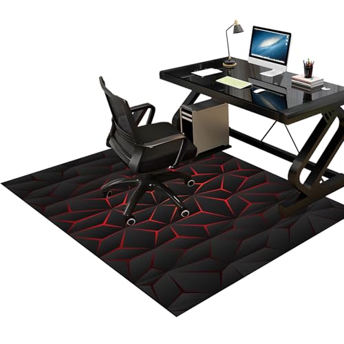 Tkuhknag Gaming bürostuhl unterlage, Bürostuhl Matte, Gaming Teppich Stuhlunterlage, Schreibtischstuhl Unterlage, 120 x 140 cm Bodenschutzmatte für Hartböden, Schreibtischunterlage, Gamer Teppich Tkuhknag Gaming bürostuhl unterlage, Bürostuhl Matte, Gaming Teppich Stuhlunterlage, Schreibtischstuhl Unterlage, 120 x 140 cm Bodenschutzmatte für Hartböden, Schreibtischunterlage, Gamer Teppich von Tkuhknag