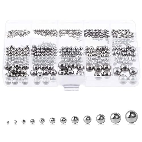 Tkxjry 620 pcs12Größe Edelstahl Präzisionsstahlkugeln,Kugellager Kugeln Stahlkugeln,Kugellager Stahlkugeln,Metallkugeln,Edelstahl Metallkugeln,Stahlkugeln,für Fahrradrad Ersatzteile, 1–8 mm (12Größen) Tkxjry 620 pcs12Größe Edelstahl Präzisionsstahlkugeln,Kugellager Kugeln Stahlkugeln,Kugellager Stahlkugeln,Metallkugeln,Edelstahl Metallkugeln,Stahlkugeln,für Fahrradrad Ersatzteile, 1–8 mm (12Größen) von Tkxjry
