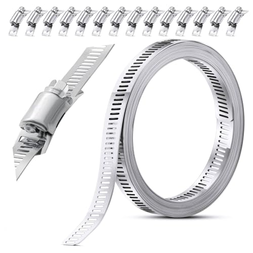 Tkxjry DIY Schlauchschellen Set, Edelstahl Einstellbare Schlauchklemmen, Einstellbare Edelstahl Schlauch Clips, Schlauchschelle Edelstahl Set,für Wasser Rohr, Tank, Gas Rohr, Kühler, Automobil Tubing Tkxjry DIY Schlauchschellen Set, Edelstahl Einstellbare Schlauchklemmen, Einstellbare Edelstahl Schlauch Clips, Schlauchschelle Edelstahl Set,für Wasser Rohr, Tank, Gas Rohr, Kühler, Automobil Tubing von Tkxjry