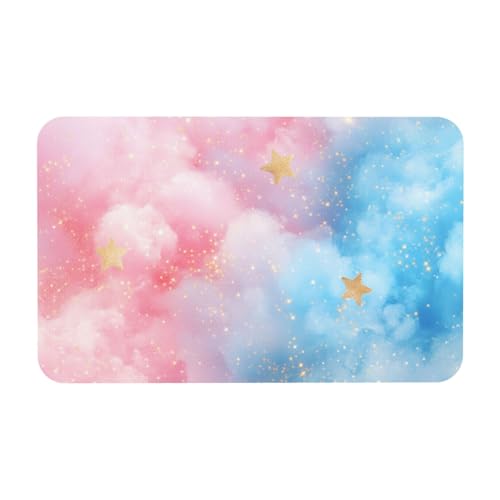 TlevadArt Fußabtreter Innen, rutschfest Und Leicht Zu Reinigen, Puderblaue Wolken Kieselalgenschlamm Fußmatten, Für Badezimmer, Veranda, Küche, Schlafzimmer Usw, 50x80cm TlevadArt Fußabtreter Innen, rutschfest Und Leicht Zu Reinigen, Puderblaue Wolken Kieselalgenschlamm Fußmatten, Für Badezimmer, Veranda, Küche, Schlafzimmer Usw, 50x80cm von TlevadArt