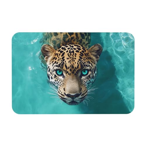 TlevadArt Fußabtreter Leopard, 40x60cm Fußmatte rutschfest, Leicht Zu Reinigen, Dekomatte Innenbereich, Für Badezimmer, Veranda, Küche, Schlafzimmer Usw TlevadArt Fußabtreter Leopard, 40x60cm Fußmatte rutschfest, Leicht Zu Reinigen, Dekomatte Innenbereich, Für Badezimmer, Veranda, Küche, Schlafzimmer Usw von TlevadArt