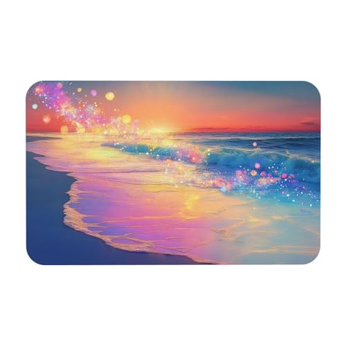 TlevadArt Fußabtreter Traumhafter Strand, rutschfeste, Waschbare Fußmatte, Kieselalgenschlamm Material, Schaffen Sie Eine Romantische Und Heilende Atmosphäre, Für Drinnen Und Draußen, 50x80cm TlevadArt Fußabtreter Traumhafter Strand, rutschfeste, Waschbare Fußmatte, Kieselalgenschlamm Material, Schaffen Sie Eine Romantische Und Heilende Atmosphäre, Für Drinnen Und Draußen, 50x80cm von TlevadArt