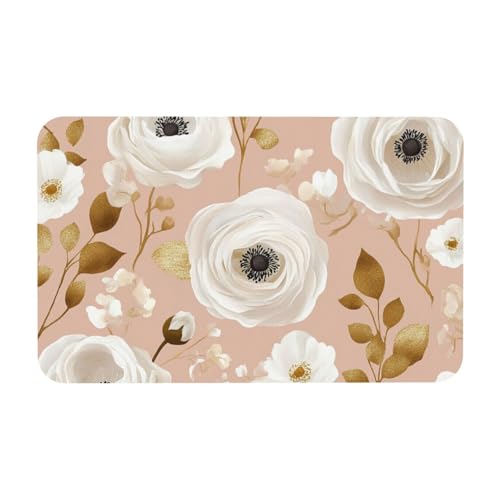 TlevadArt Fussmatte Blumen, rutschfeste, Waschbare Fußmatte, Schaffen Sie Eine Elegante Und Romantische Atmosphäre Mit Leichtem Luxus, Für Drinnen Und Draußen, 50x80cm TlevadArt Fussmatte Blumen, rutschfeste, Waschbare Fußmatte, Schaffen Sie Eine Elegante Und Romantische Atmosphäre Mit Leichtem Luxus, Für Drinnen Und Draußen, 50x80cm von TlevadArt