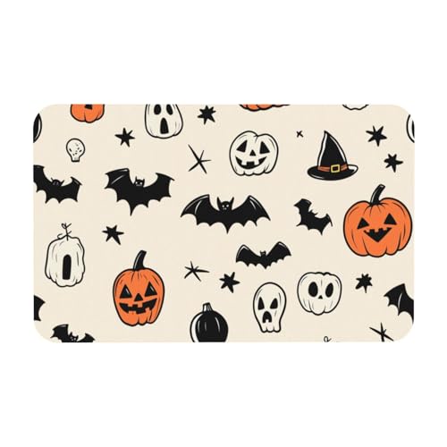 TlevadArt Fussmatte Halloween, 50x80cm Fußmatte rutschfest, Kieselalgenschlamm Material, Leicht Zu Reinigen, Für Badezimmer, Veranda, Küche, Schlafzimmer Usw TlevadArt Fussmatte Halloween, 50x80cm Fußmatte rutschfest, Kieselalgenschlamm Material, Leicht Zu Reinigen, Für Badezimmer, Veranda, Küche, Schlafzimmer Usw von TlevadArt