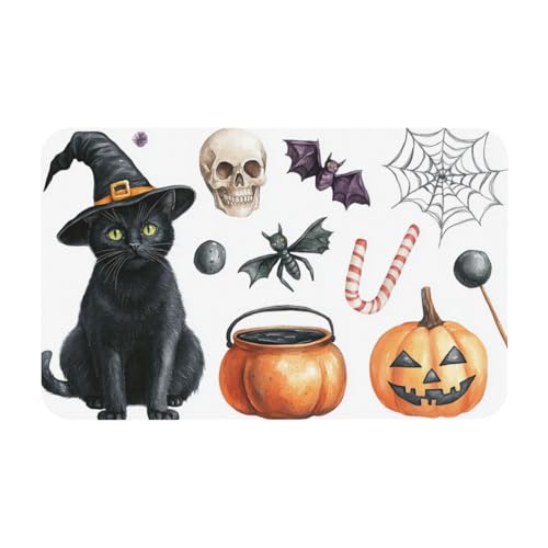 TlevadArt Fußmatte Innen 50x80cm, Halloween rutschfeste Und Waschbare Fußmatten, Kieselalgenschlamm Material, Fussmatte Aussen, Schaffen Sie Eine Festliche Atmosphäre TlevadArt Fußmatte Innen 50x80cm, Halloween rutschfeste Und Waschbare Fußmatten, Kieselalgenschlamm Material, Fussmatte Aussen, Schaffen Sie Eine Festliche Atmosphäre von TlevadArt