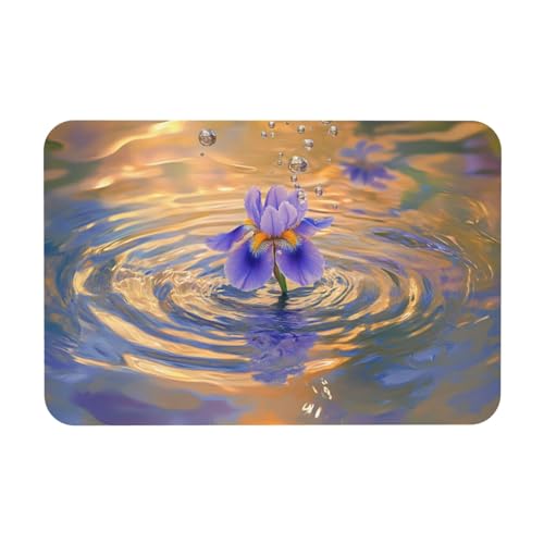 TlevadArt Fussmatte Innen Wasseroberfläche Seerose, 40x60cm Fußmatte Waschbar, rutschfeste Gummi-Unterseite, Für Badezimmer, Veranda, Küche, Schlafzimmer Usw TlevadArt Fussmatte Innen Wasseroberfläche Seerose, 40x60cm Fußmatte Waschbar, rutschfeste Gummi-Unterseite, Für Badezimmer, Veranda, Küche, Schlafzimmer Usw von TlevadArt