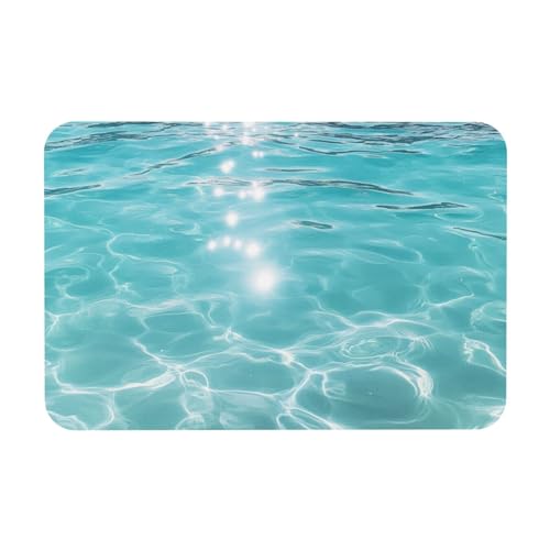 TlevadArt Fußmatten Innen 40x60cm, Klare Wasserwellen Kieselalgenschlamm Fußmatte, rutschfeste Und Waschbare Fussmatte, Für Zuhause, Küche, Badezimmer, Büro, Veranda Dekoration TlevadArt Fußmatten Innen 40x60cm, Klare Wasserwellen Kieselalgenschlamm Fußmatte, rutschfeste Und Waschbare Fussmatte, Für Zuhause, Küche, Badezimmer, Büro, Veranda Dekoration von TlevadArt