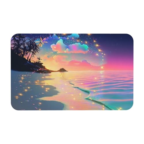 TlevadArt Fußmatten Traumstrand, rutschfest Und Leicht Zu Reinigen, Kieselalgenschlamm Fußmatte, Für Zuhause, Küche, Badezimmer, Büro, Veranda Dekoration, 50x80cm TlevadArt Fußmatten Traumstrand, rutschfest Und Leicht Zu Reinigen, Kieselalgenschlamm Fußmatte, Für Zuhause, Küche, Badezimmer, Büro, Veranda Dekoration, 50x80cm von TlevadArt