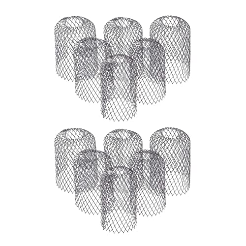 Tlily Packung mit 16 ausziehbaren Filtern aus Aluminium für Dachrinne, um Verstopfungen von Blättern und Schmutz zu verhindern von Tlily