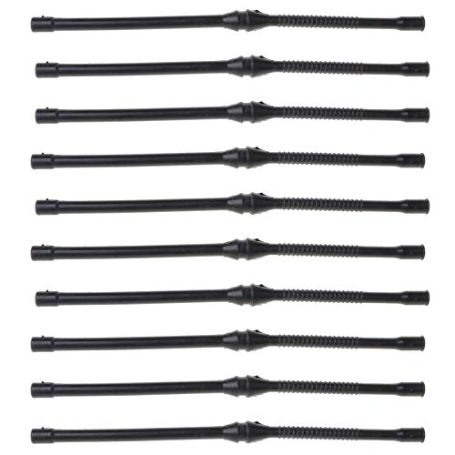 10x Schwarzer Kraftstoffschlauchrohr Für Chinesische Kettensäge 4500 5200 5800 45cc 52cc 58cc MT-9999 Plastik Kraftstoffschläuche 10 Stück/SET KORDED RINGE PUFFER OIL PUMPE PUMPE WORTOR SPARTOR von Tmboryuu
