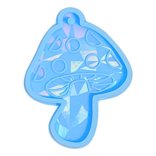 1pc Glänzende Finish Die Pilzformharz Silikonform Mit Einem Halt Für Kristallmarke Dekoration Epoxid Schlüsselbund Pilzform Harz Silikonform von Tmboryuu