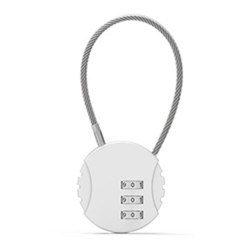 3 Ziffer Kombination Vorhängeschloss Zink Legierungs Sicherheitskabel Sperre Tragbare Passwortschloss Für Rucksacks Fitnessstudio Schulschließfächer Ruck Pack Locks Kombination Kabinett von Tmboryuu