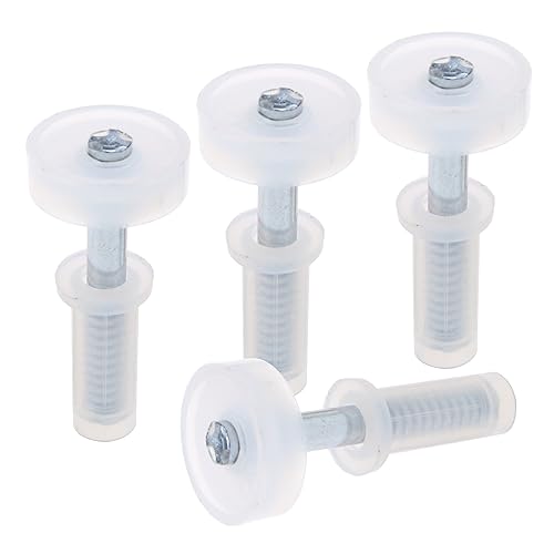 4 Packbi Gefaltete Tür Oberleitscheibe Hardware Reparatursatz Doppelklapper Hardware Teile Kunststoffmaterial Bi Gefaltetes Türoberführer Leitrad von Tmboryuu