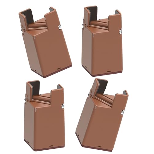 4pcs Hochleistungssofa Tische Bettmöbel Risers Einstellbare Stuhl Risers Tisch Raise Füße Nonslip Pad Dauertisch Raiser Füße von Tmboryuu