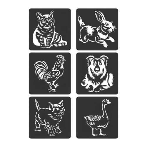 6 PCs Animal Series Schablonen Hohlausosen Zoos Themen Schablonen Zeichnen Vorlagen Für Projekte Wiederverwendbare Malvorlagen Tierreihe Animal Series Hollow Out Painting Journal Journal 6 PCs Animal Series Schablonen Hohlausosen Zoos Themen Schablonen Zeichnen Vorlagen Für Projekte Wiederverwendbare Malvorlagen Tierreihe Animal Series Hollow Out Painting Journal Journal von Tmboryuu