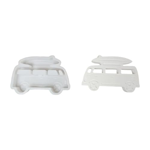 Campingauto Silikonform Campingbus Kerze Formen Formen Plastern Gießen Epoxidharz Auto Silikonschimmelbuskerker Ornament Gussguss von Tmboryuu