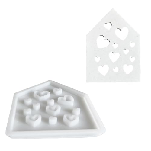 Flexible Silikonform Haus Figur Dekoration Herstellung Form Hochtemperaturfestes Gipsform Für Ornamentsistente Silikonform von Tmboryuu