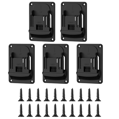 Mehrzweck Wandmontage Rack Set Von 5 Für 18 V Elektromut Werkzeuge ABS Konstruktion Einfache Installation Solid Tragbarer ABS Werkzeughalter Klammern Klammern von Tmboryuu