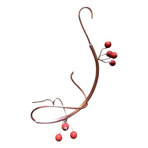 Tmboryuu Metall Butterfly Feeder Hängematte Mit Roten Beeren Handgefertigte Gartendekoration Zum Anziehen Von Vögeln Und Schmetterlingen Outdoor Einzigartige Bananenform Vogel Ruhen von Tmboryuu