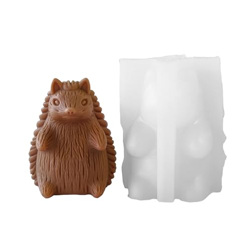 Mode Kreatives Handwerk Hedgehog Kerzenständer Robustes Silikonform Mode Accessoire Für Künstler Home Accent Crafting Form von Tmboryuu